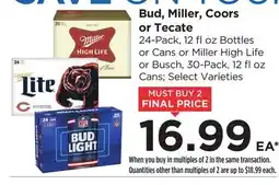 Food 4 Less Bud, Miller, Coors or Tecate offer