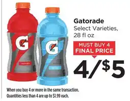 Food 4 Less Gatorade offer