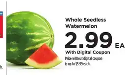 Food 4 Less Whole Seedless Watermelon offer