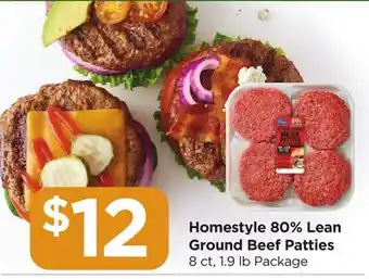 Food 4 Less Homestyle 80% Lean Ground Beef Patties offer