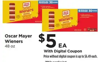 Food 4 Less Oscar Mayer Wieners offer