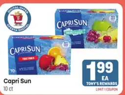 Tony’s Fresh Market Capri Sun offer