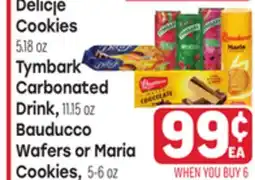 Tony’s Fresh Market Delicje Cookies 5.18oz, Tymbark Carbonated Drink, 11.15oz Bauducco Wafers or Maria Cookies, 5-6oz offer