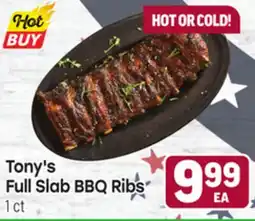 Tony’s Fresh Market Tony's Full Slab BBQ Ribs offer