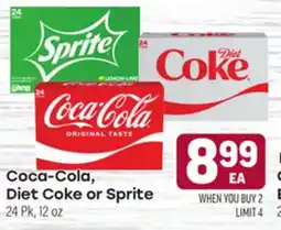 Tony’s Fresh Market Coca-Cola, Diet Coke or Sprite offer
