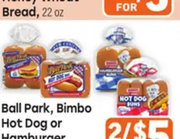 Tony’s Fresh Market Ball Park, Bimbo Hot Dog or Hamburger Buns, Buns 8 ct offer