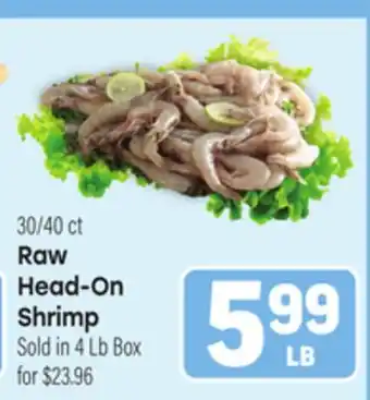 Tony’s Fresh Market Raw Head-On Shrimp offer
