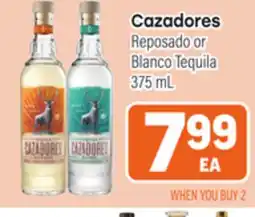 Tony’s Fresh Market Cazadores Reposado or Blanco Tequila offer