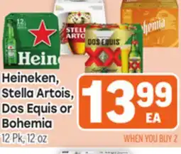 Tony’s Fresh Market Heineken, Stella Artois, Dos Equis or Bohemia offer
