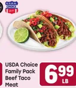 Tony’s Fresh Market USDA Choice Family Pack Beef Taco Meat offer
