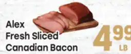 Tony’s Fresh Market Alex Fresh Sliced Canadian Bacon offer