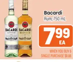 Tony’s Fresh Market Bacardí Rum offer