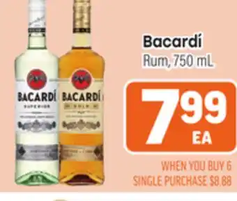 Tony’s Fresh Market Bacardí Rum offer