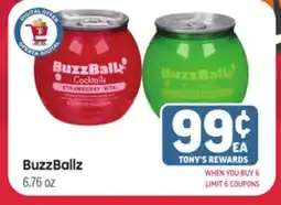 Tony’s Fresh Market BuzzBallz offer
