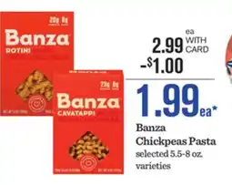 Mariano's Banza Chickpeas Pasta offer