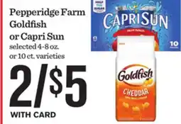 Mariano's Pepperidge Farm Goldfish or Capri Sun offer