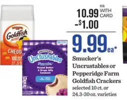 Mariano's Smucker's Uncrustables or Pepperidge Farm Goldfish Crackers offer