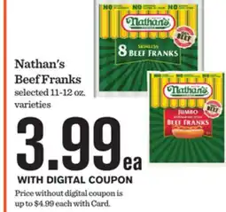 Mariano's Nathan's Beef Franks offer