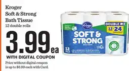 Mariano's Kroger Soft & Strong Bath Tissue offer