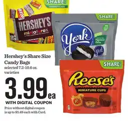 Mariano's Hershey's Share Size Candy Bags offer