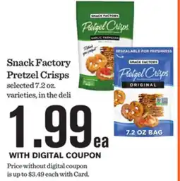 Mariano's Snack Factory Pretzel Crisps offer