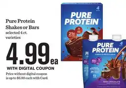 Mariano's Pure Protein Shakes or Bars offer