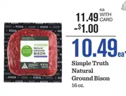 Mariano's Simple Truth Natural Ground Bison offer