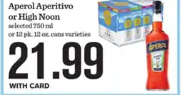 Mariano's Aperol Aperitivo or High Noon offer
