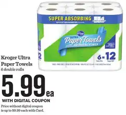 Mariano's Kroger Ultra Paper Towels offer
