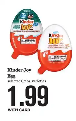 Mariano's Kinder Joy Egg offer