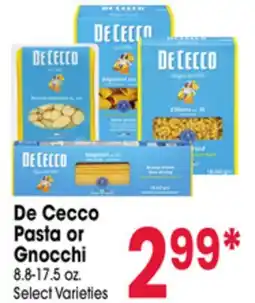 Jewel-Osco De Cecco Pasta or Gnocchi offer