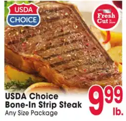 Jewel-Osco USDA Choice Bone-In Strip Steak offer