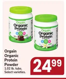 Jewel-Osco Orgain Organic Protein Powder offer