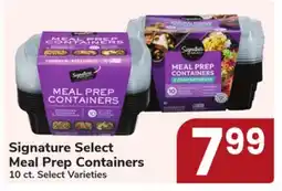 Jewel-Osco Signature Select Meal Prep Containers offer