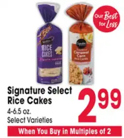 Jewel-Osco Signature Select Rice Cakes offer