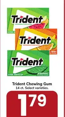 Jewel-Osco Trident Chewing Gum offer