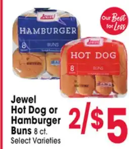 Jewel-Osco Jewel Hot Dog or Hamburger Buns offer