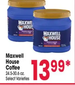 Jewel-Osco Maxwell House Coffee offer