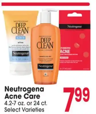 Jewel-Osco Neutrogena Acne Care offer