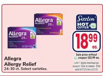 Jewel-Osco Allegra Allergy Relief offer