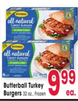 Jewel-Osco Butterball Turkey Burgers offer