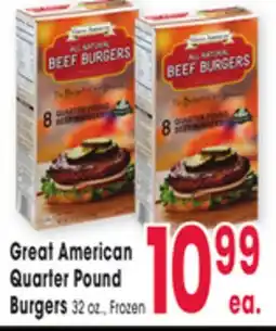 Jewel-Osco Great American Quarter Pound Burgers offer