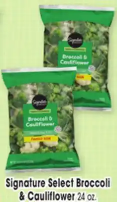 Jewel-Osco Signature Select Broccoli & Cauliflower offer