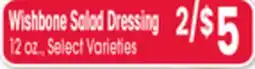 Jewel-Osco Wishbone Salad Dressing offer