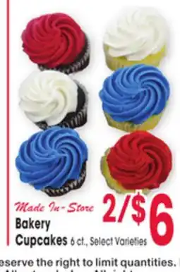 Jewel-Osco Bakery Cupcakes offer