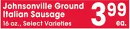 Jewel-Osco Johnsonville Ground Italian Sausage offer