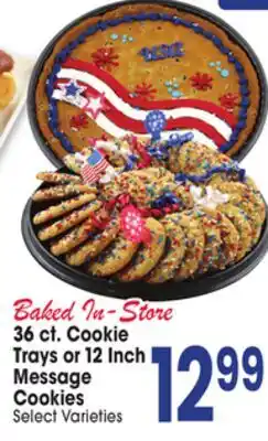 Jewel-Osco 36 ct. Cookie Trays or 12 Inch Message Cookies offer