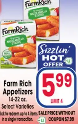 Jewel-Osco Farm Rich Appetizers offer