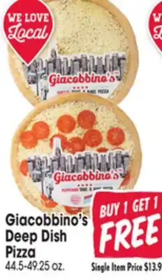 Jewel-Osco Giacobbino's Deep Dish Pizza offer