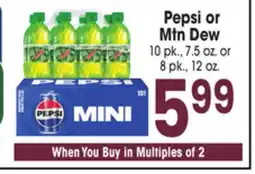 Jewel-Osco Pepsi or Mtn Dew offer